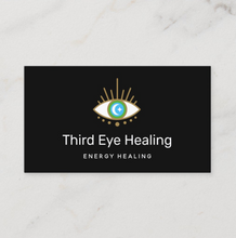Third Eye Spiritual Logo  Business Card - Logo Evolution