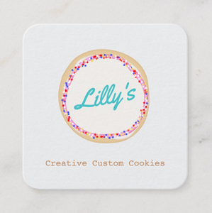 Decorative Cookie Bakers  Business Card - Logo Evolution, Maura Reed