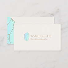 Blue Gemstone  Crystal  Business Cards - Logo Evolution