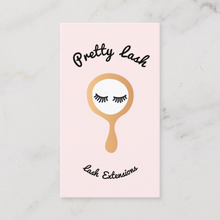 Cute Lashes Mirror  Eyelash Extensions, Beauty Makeup Artist Business Card -  Logo Evolution, Maura Reed 