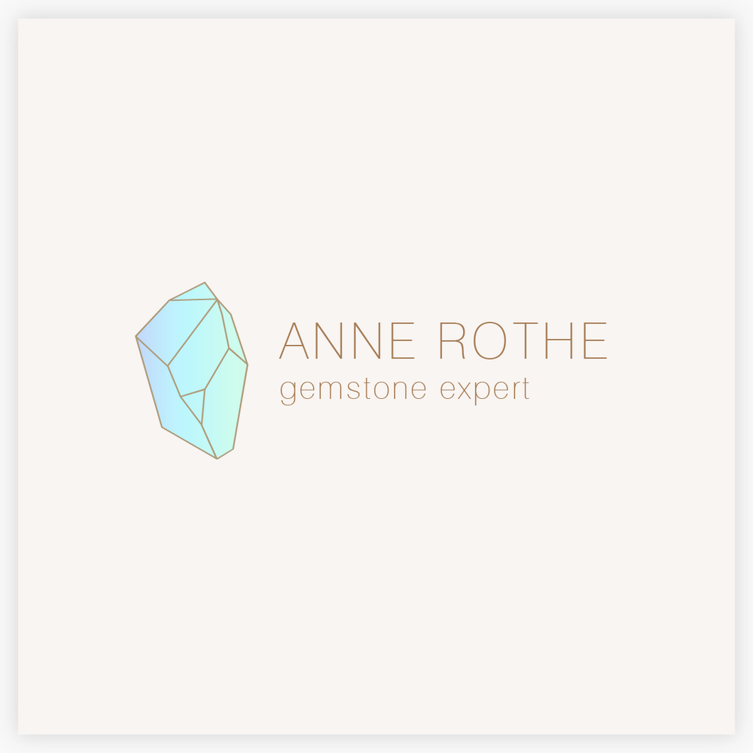 Blue Crystal Gemstone Premade Logo  by Maura Reed - Logo Evolution