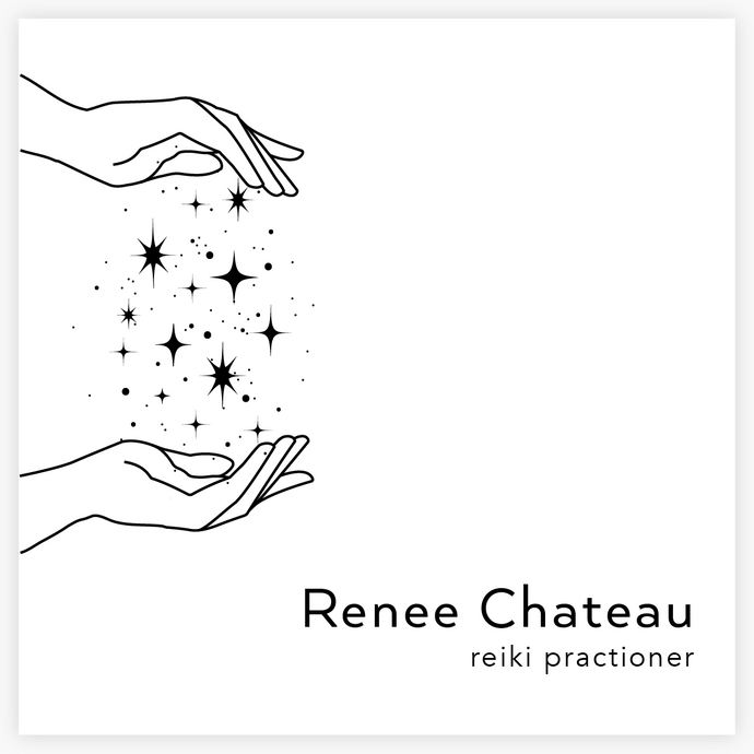 Energy Healer , Reiki Hands with Stars - Logo Evolution, Maura Reed