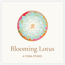 Beautiful Floral Lotus Mandala Logo with OM symbol in the center  - Logo Evolution
