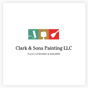 House Painter Premade Logo -by Maura Reed, Logo Evolution